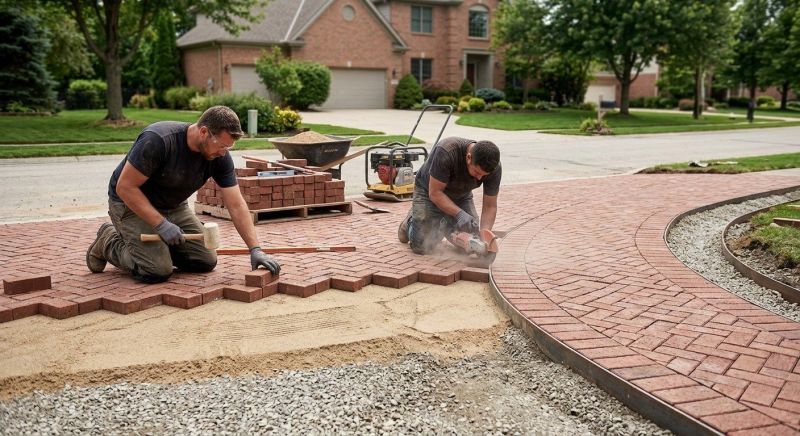 Brick Border Installation in Fairfield County, CT